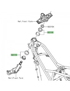 Roulement de direction Kawasaki KLX 125 (2010-2016) |Réf. 921161065