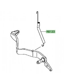 Ressort de rappel frein arrière Kawasaki KLX 125 (2010-2016) | Réf. 4601230007