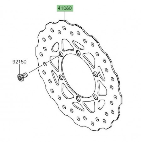 Disque de frein avant Kawasaki KLX 125 (2010-2016) | Réf. 410800174