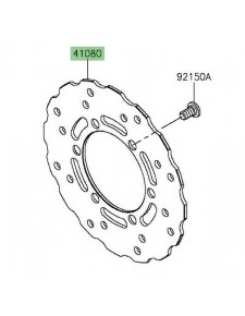 Disque de frein arrière Kawasaki KLX 125 (2010-2016) | Réf. 410800175