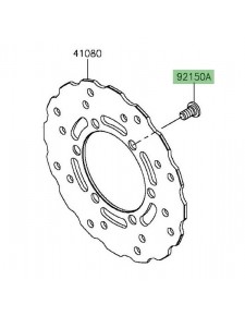 Vis M8x15 fixation disque de frein arrière Kawasaki KLX 125 (2010-2016) | Réf. 921501811