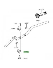 Pontet de guidon d'origine Kawasaki KLX 125 (2010-2016) | Réf. 460120075458