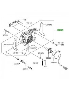 Optique de phare avant Kawasaki KLX 125 (2010-2016) | Réf. 230070179