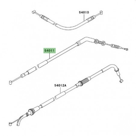 Câble d'embrayage Kawasaki Z1000 (2004-2009) | Réf. 540111424