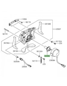 Ampoule optique de phare avant Kawasaki KLX 125 (2010-2016) | Réf. 920690016