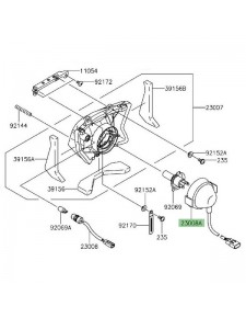 Prise ampoule optique de phare avant Kawasaki KLX 125 (2010-2016) | Réf. 230080089