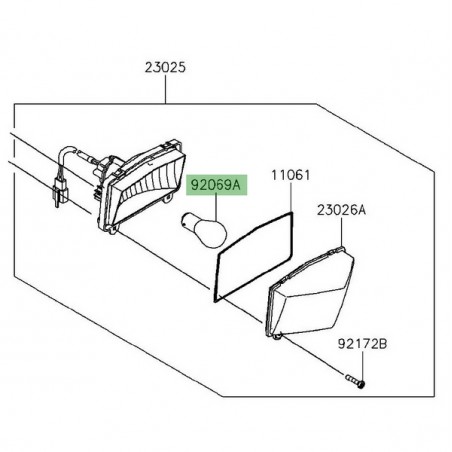 Ampoule feu arrière Kawasaki KLX 125 (2010-2016) | Réf. 920690032 - 920691084