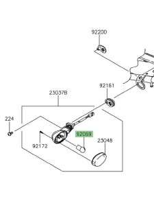 Ampoule (12V/10W) clignotants arrière Kawasaki KLX 125 (2010-2016) | Réf. 920690003