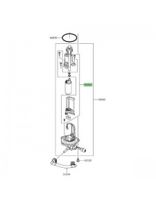 Kit filtre à essence d'origine Kawasaki KLX 125 (2010-2016) | Réf. 999990535