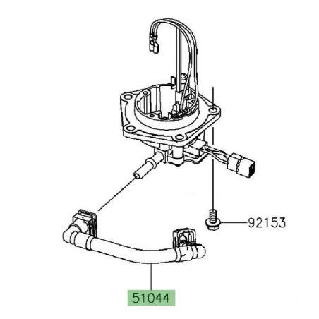 Durite d'essence d'origine Kawasaki KLX 125 (2010-2016) | Réf. 510440857