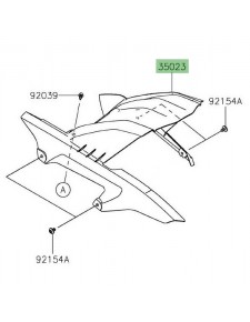 Garde-boue arrière Kawasaki Versys 1000 (2019-2024)