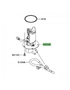 Pompe à essence d'origine Kawasaki Z750R (2011-2012) | Réf. 490400724