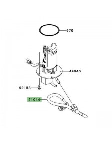 Durite d'essence d'origine Kawasaki Z750R (2011-2012) | Réf. 510440823