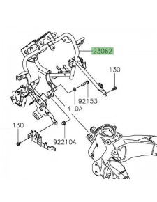 Support de tête de fourche araignée Kawasaki Versys 1000 (2019-2024) | Réf. 230621173