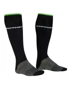 Chaussettes hautes noires Kawasaki | Moto Shop 35