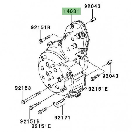 Carter d'alternateur Kawasaki Er-6n (2006-2008) | Réf. 140310591