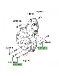 Vis M6x25 Kawasaki 921511930