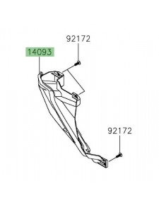 Obturateur de système d'éclairage de virages gauche Kawasaki Versys 1000 (2019-2024) | Réf. 140930748