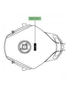 Autocollant 3D "SE" réservoir Kawasaki Versys 1000 (2019-2020) |Réf. 560542435