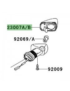 Cabochon clignotant avant droit Kawasaki Versys 650 (2007-2009) | Réf. 230070040 - 230070102