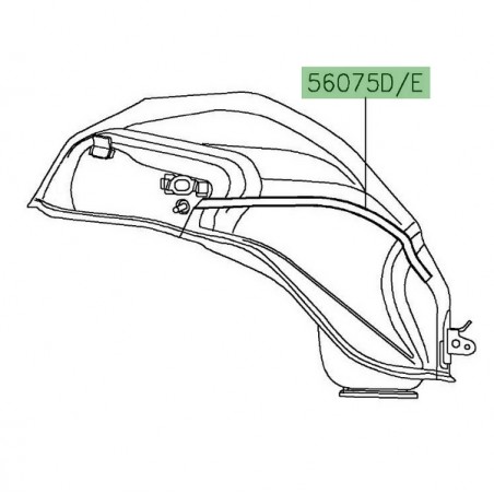 Autocollant liserés réservoir Kawasaki Versys 1000 SE (2019-2020) | Moto Shop 35