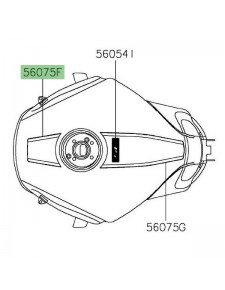 Bande avant de réservoir Kawasaki Versys 1000 (2019-2024)