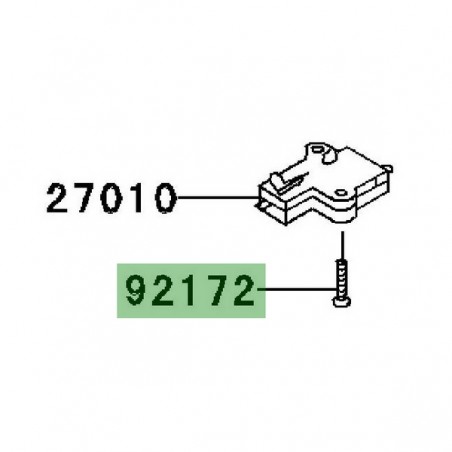 Vis M3x16 d'origine Kawasaki 921720183 | Moto Shop 35