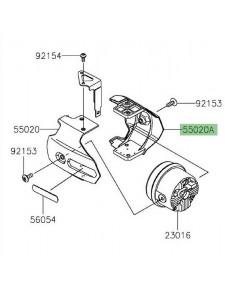 Protection intérieur feux additionnels Leds Kawasaki | Réf. 550201826