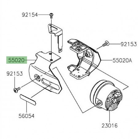 Protection extérieur feux additionnels Leds Kawasaki | Réf. 550201825