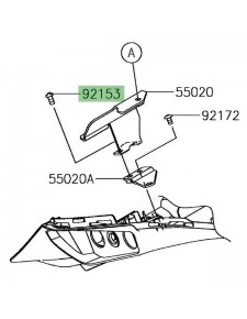 Vis antivol M6x12 Kawasaki 921530906 | Moto Shop 35