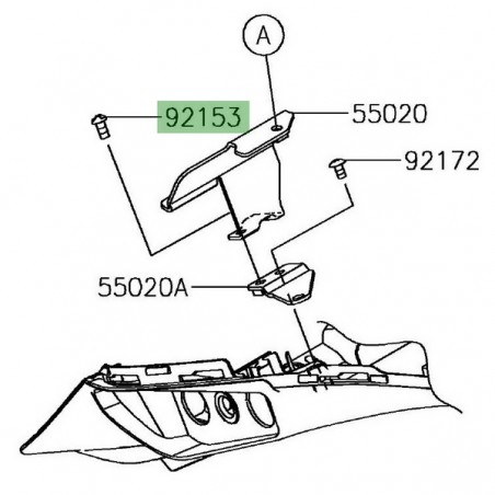 Vis antivol M6x12 Kawasaki 921530906 | Moto Shop 35
