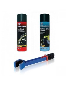 Kit IPONE nettoyage + graissage chaine moto : 2 x 750ml + brosse