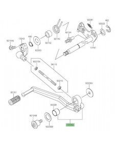 Sélecteur de vitesse Kawasaki Versys 1000 (2019-2024) | Réf. 132360812