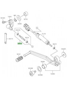 Tige de sélecteur de vitesse Kawasaki 391100048 | Moto Shop 35