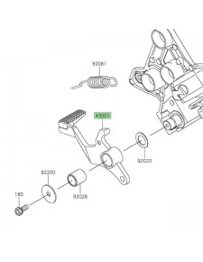 Pédale de frein Kawasaki Versys 1000 (2019-2024) | Réf. 430010761