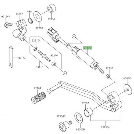 Shifter Up & Down Kawasaki Versys 1000 SE (2019-2021) | Réf. 211760884