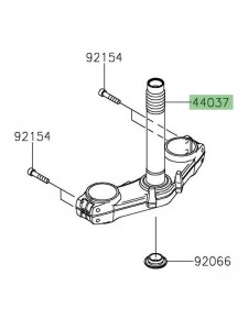 Té de fourche inférieur Kawasaki Versys 1000 (2019-2024) | Réf. 44037018218R