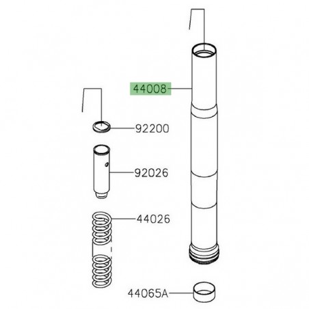 Fourreau de fourche Kawasaki Versys 1000 (2015-2024) | Réf. 440080075499