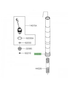 Fourreau de fourche Kawasaki Versys 1000 SE (2019-2024) | Réf. 440080088