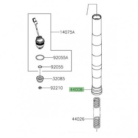 Fourreau de fourche Kawasaki Versys 1000 SE (2019-2024) | Réf. 440080088
