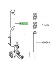 Tube de fourche gauche Kawasaki Versys 1000 (S) (2019-2024) | Réf. 44013033318R