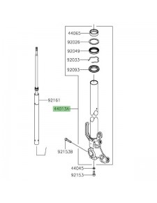 Tube de fourche droit Kawasaki Versys 1000 SE (2019-2024) | Réf. 440130336