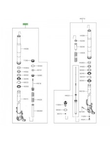 Bras de fourche gauche Kawasaki Versys 1000 (S) (2019-2024) | Réf. 44071133459U