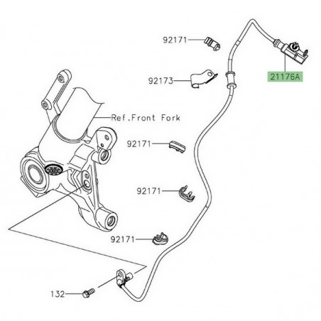 Câble ABS avant Kawasaki Versys 1000 (2019-2024) | Réf. 211760880