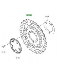 Disque de frein avant Kawasaki Versys 1000 (2019-2021) | Réf. 41080069711I