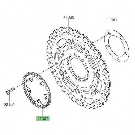 Cible ABS avant Kawasaki Versys 1000 (2019-2024) | Réf. 210070681