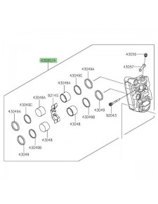 Étrier de frein avant Kawasaki Versys 1000 (2019-2024) | Réf. 430800143DJ - 430800144DJ