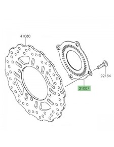 Cible ABS arrière d'origine Kawasaki 210070682 | Moto Shop 35