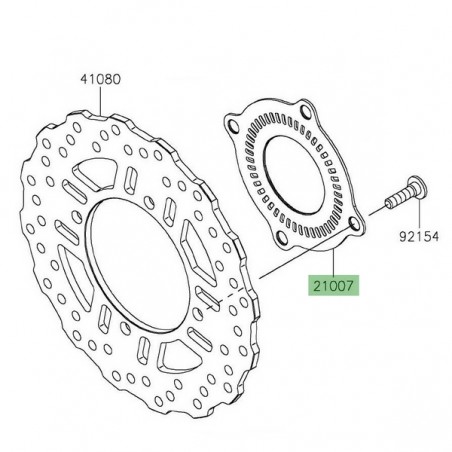 Cible ABS arrière d'origine Kawasaki 210070682 | Moto Shop 35