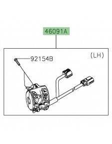 Commodo gauche Kawasaki Versys 1000 (2019-2024) | Réf. 460910530